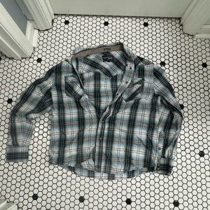 Moonshine spirit by Brad paisley pearl snap plaid shirt size small